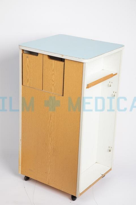 Bedside Cabinet Blue Top